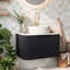 Wall Mounted Single Vanity Bathroom Vanity With Solid Surface Top-1502988412