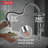 Nicoli Chrome Kitchen Faucet with Pull Down Sprayer, Modern Single Hole Kitchen Sink Faucet, Single Handle, Chrome-104897162