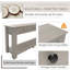 Console / canapé avec tiroirs de rangement et tablette inférieure pour le vestibule-2048006907-2048006909-2048006905