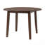 Table de salle à manger extensible ronde pour 2 à 4 personnes, table de salle à manger pliante en bois avec taille réglable-2011959261