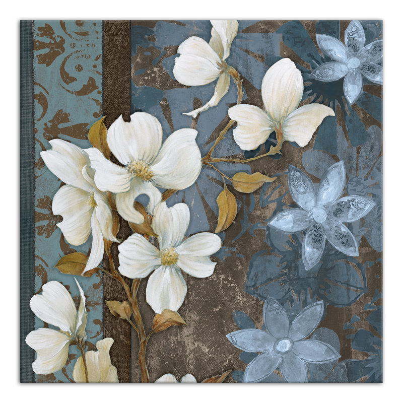 Peaceful Flowers 2, reproduction sur toile, H 24 po x l 24 po