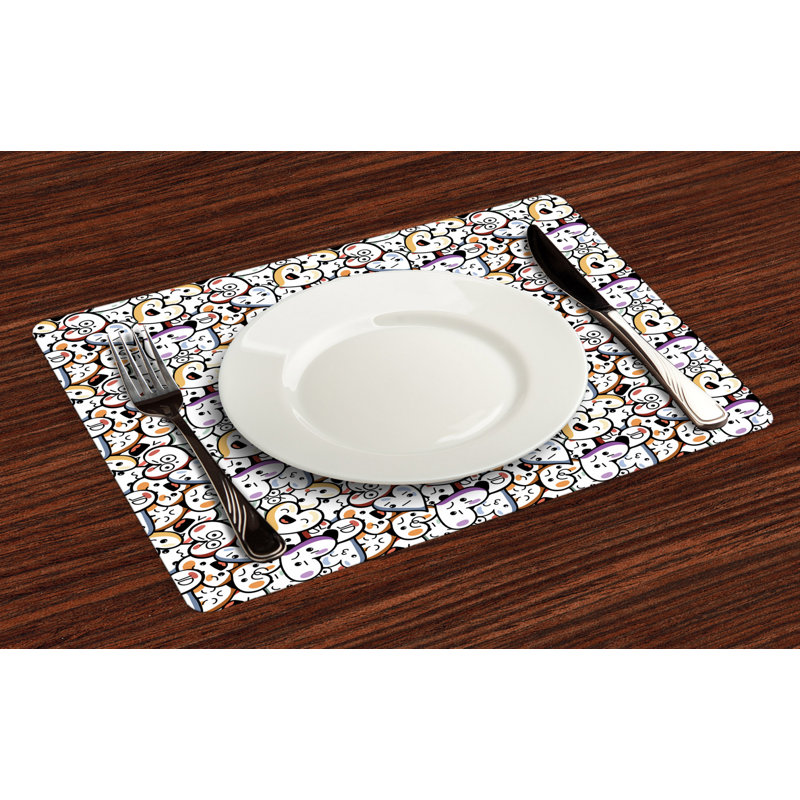 Polyester Abstract Rectangle Placemat