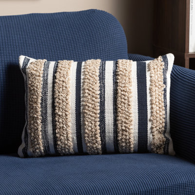 100% Cotton Lumbar Rectangular Pillow Cover & Insert