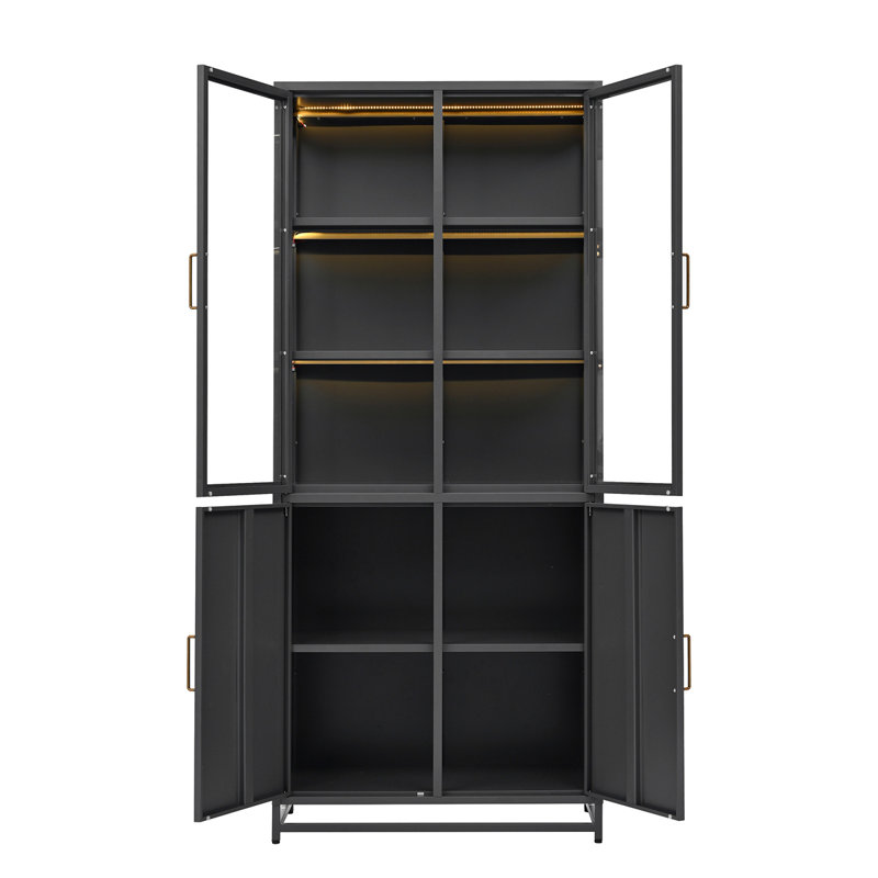 Garde-manger 76,75 po Lackowski, Noir