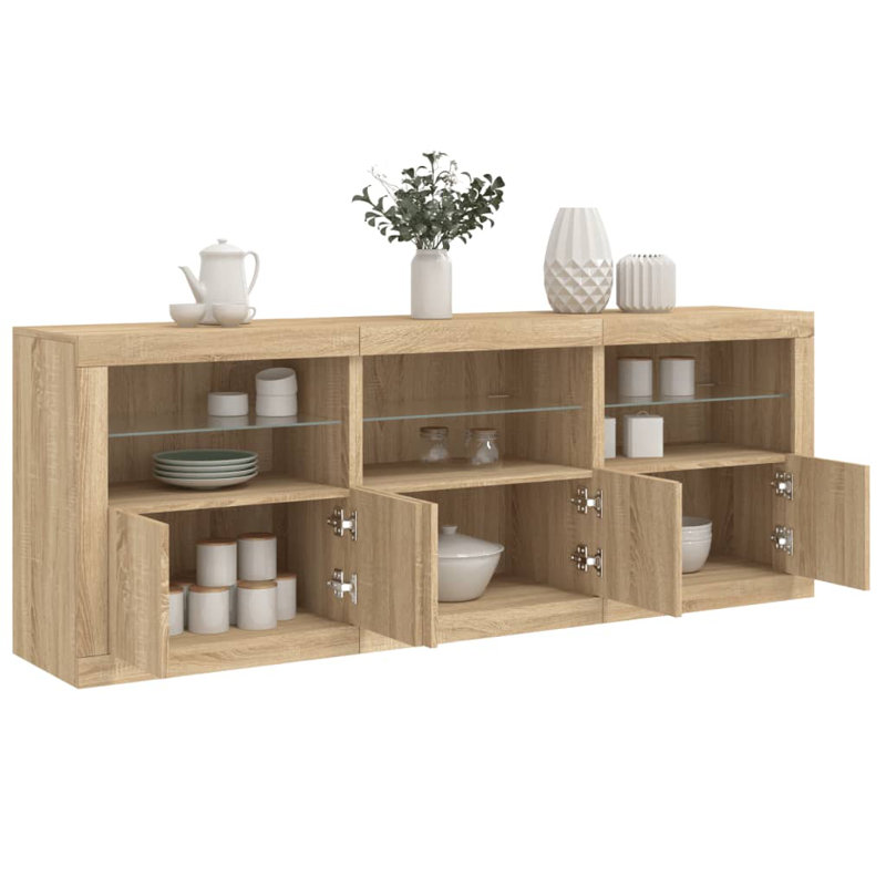 Barzykin 181.5cm Sideboard, Sonoma Oak