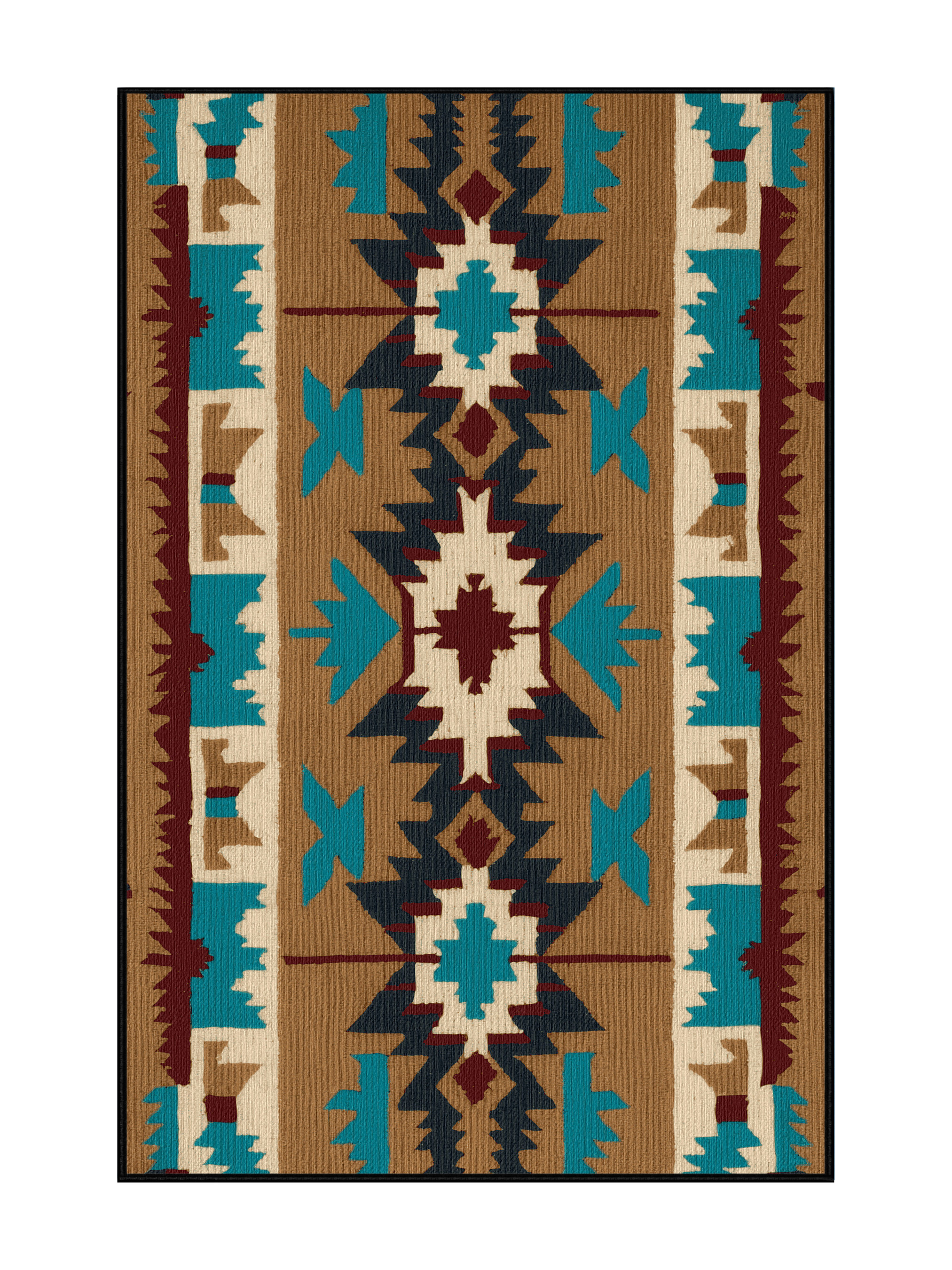 Dakota Fields Washable Native American Inspired Southwestern Area Rug ...