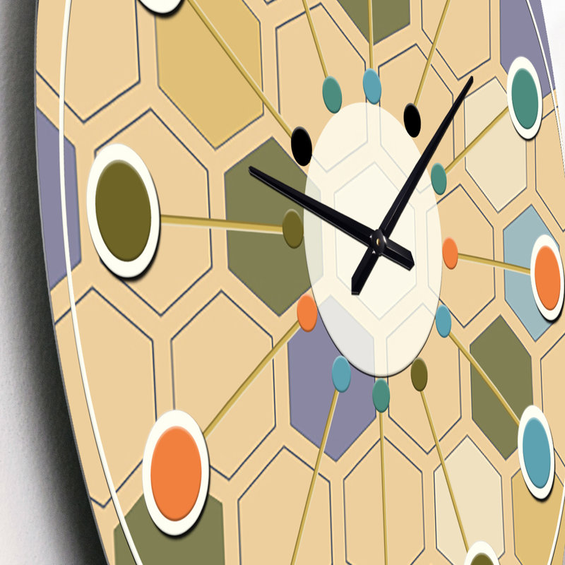Horloge murale rétro Mid-Century, Petit