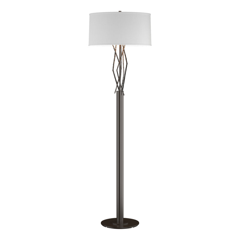 Brindille 61" Floor Lamp, Oil Rubbed Bronze, Natural Anna