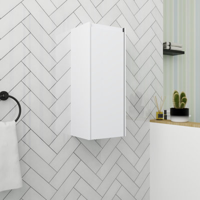 Armoire latérale en armoire flottante de 12 pouces avec porte à fermeture en douceur