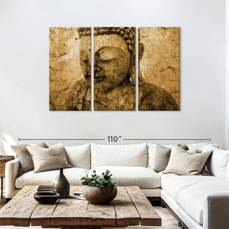 Adella Old Buddha, 48" H x 74" W