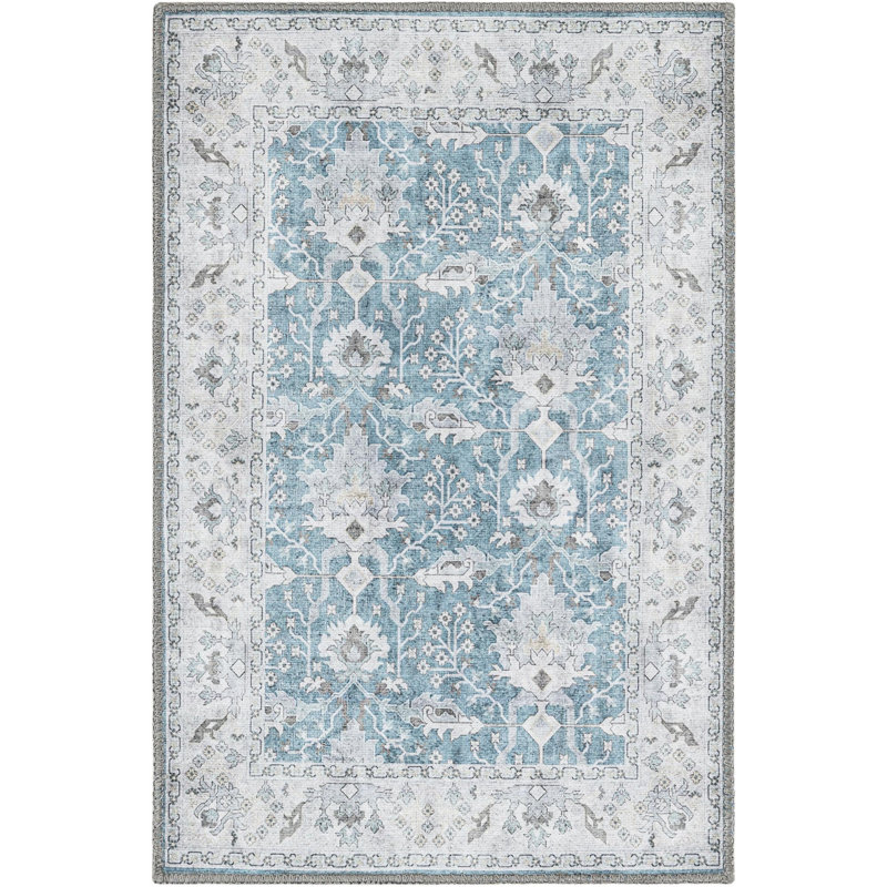 Morissaint Performance Chenille Floral Indoor Rug, Rectangle 2' x 3'1"
