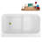 47" Streamline Soaking Freestanding Tub and Tray With Internal Drain-102279122