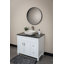 Lavabo de salle de bain carré en marbre 15,75 po Eden Bath