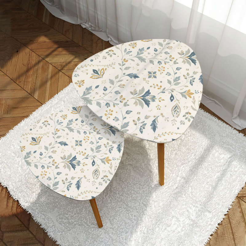 Ensemble de 2 tables gigognes Triangle Nesting