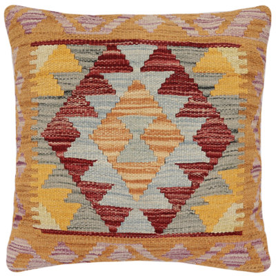 100% Wool Throw Square Pillow Cover & Insert