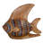 Yellow Clay Sailfish Sculpture