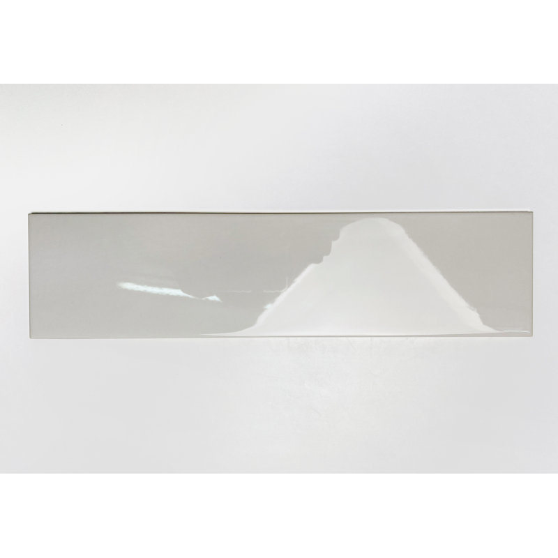 Hudson 4" x 16" Ceramic Subway Tile, Warm Gray Glossy