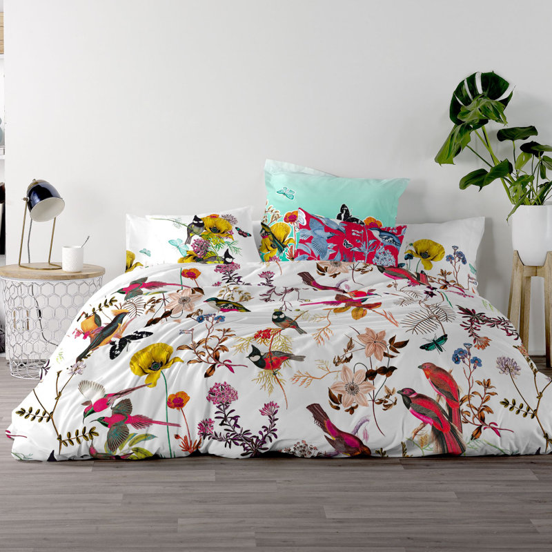 Carrollton Cotton Floral Duvet Cover, 155 x 220cm