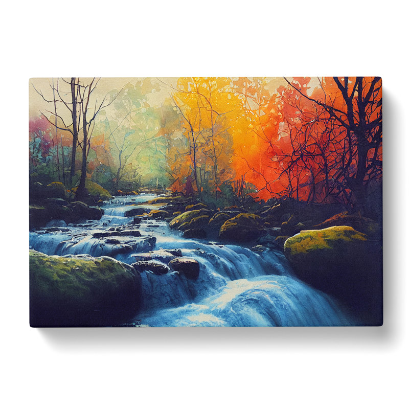 Forest Stream Vol.2 - Wrapped Canvas Print, 40cm H x 60cm W x 3cm D