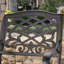 De 2 chaises avec accoudoirs - Structure complexe en fonte d'aluminium à motif complexe et accents floraux - Rouille - l 26,34 po x P 22,31 po H 35,08 po Assemblage requis (paire)
