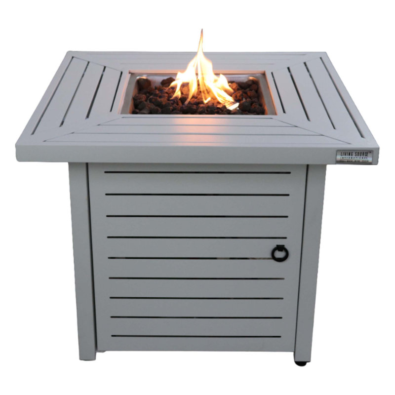 Foyer de table en acier au propane H 25 po x l 30 po