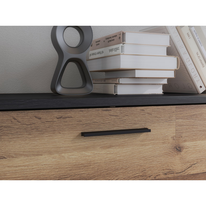47.28'' W 3 - Drawer Dresser, Black/Brown