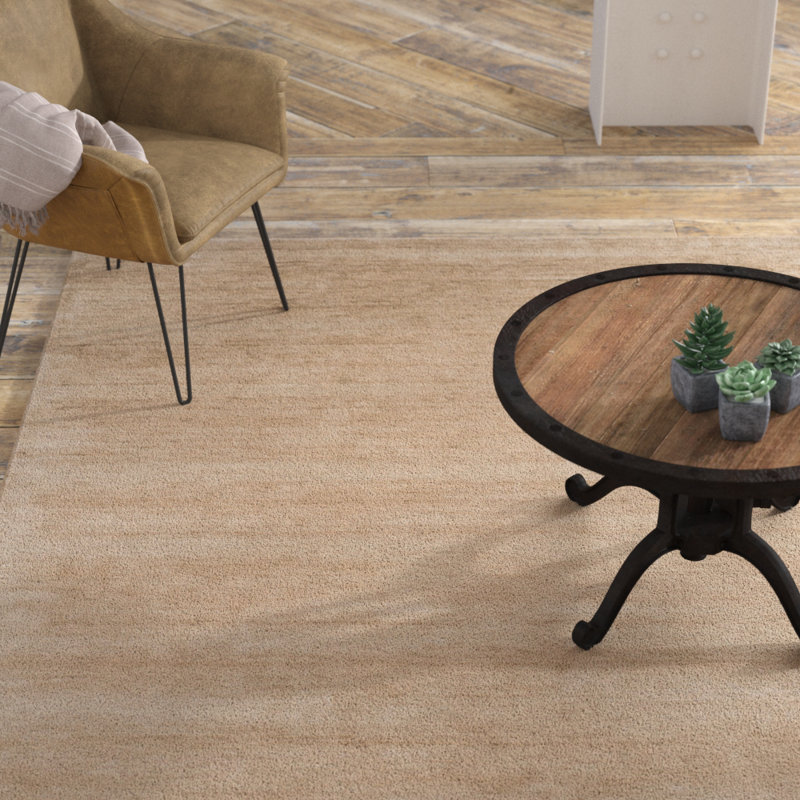 Tapis en soie / coton tissé à la main Jessup, Rectangle 8 pi x 10 pi