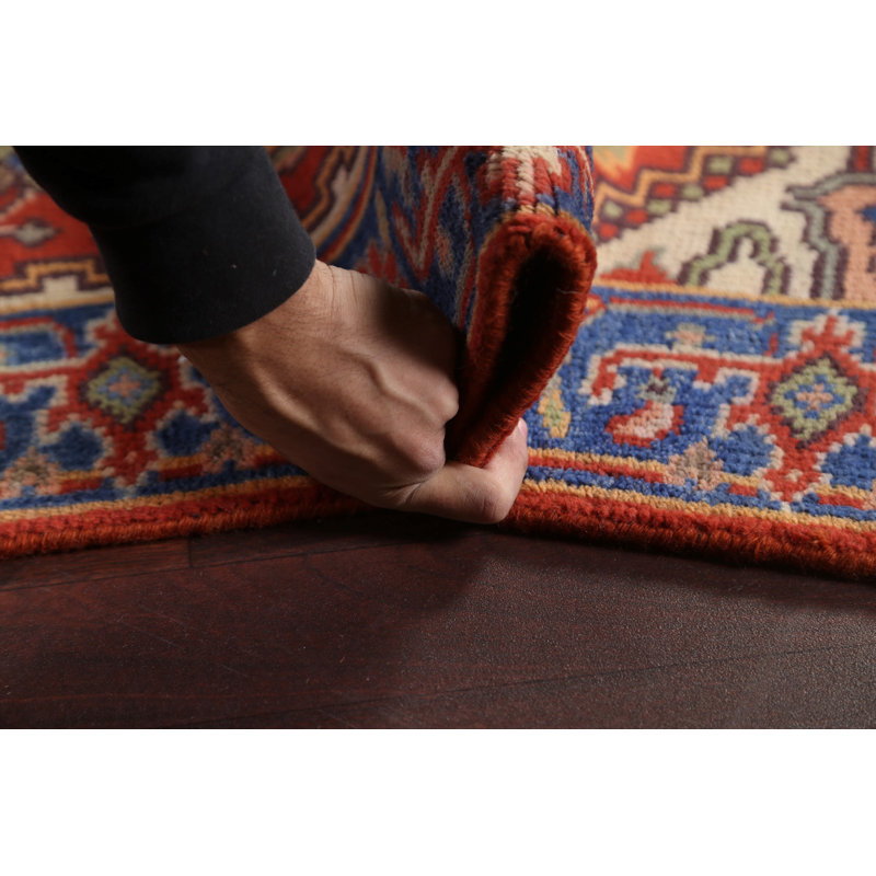Tapis de couloir rouge Heriz Serapi