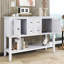 Console rétro avec tiroirs et tablette Vintage-126593634