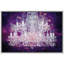 Lustre en cristal mauve scintillant mauve, lumières de style, contemporain, relax, calme, art mural sur toile-93589307-93589311