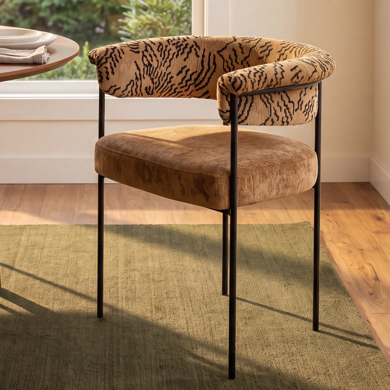 Matra Dining Armchair,  Amber/Yellow