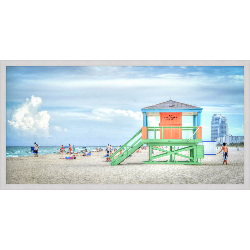 «South Beach Miami», reproduction de photo encadrée