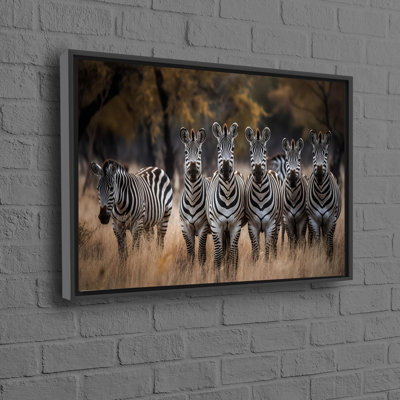 Personalized Zebra Poster Ideal For Him Or Her With Wall Art Featuring Wildlife Prints On Animal Canvas Set In A Forest Scene