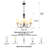 5-light Traditional Chandelier With Ribbed Glass Shades
