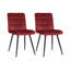 Leann Tufted Velvet Upholstered Back Side Chair-739582759