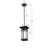 Nikole 6.5 Inch Outdoor Pendant in Black