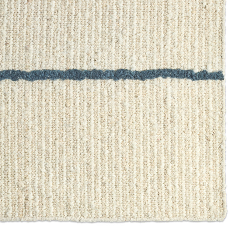 Jaipur Living Bastien RIM04 Handwoven Geometric Blue/Ivory Area Rug (8'X10'), Rectangle 9' x 12'