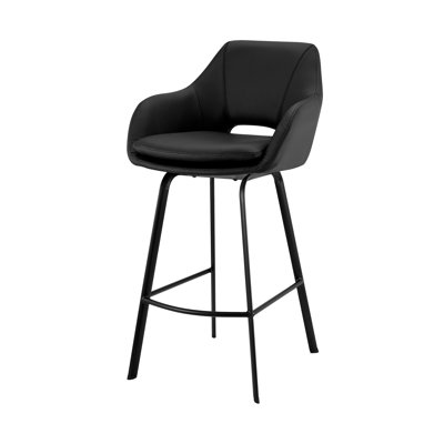 Faux Leather Comfy Swivel Stool