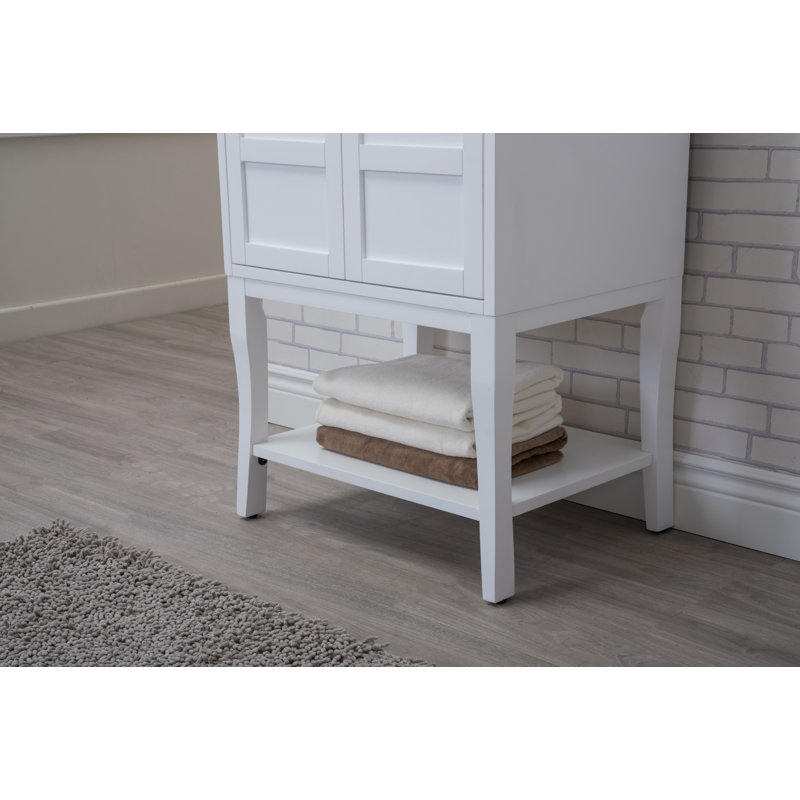 Ensemble de meuble-lavabo simple l 24 po x H 34 po Lucin, Blanc