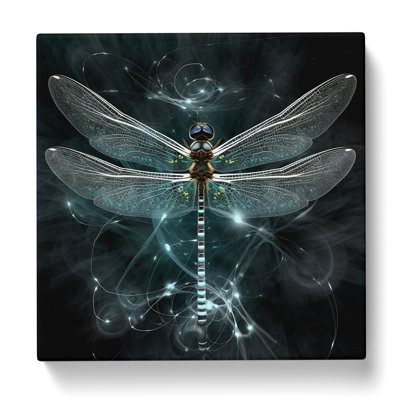 Dragonfly Digital Art - Wrapped Canvas
