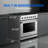 AOBOSI 36" Retro Natural Gas Accent Convection Range