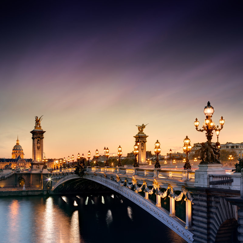 Alexandre III Bridge by Beboy_ltd - Wrapped Canvas Print, 91cm H x 91cm W