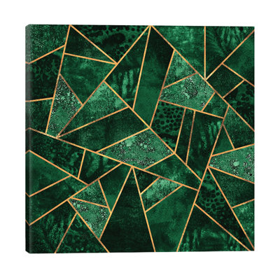 Deep Emerald by Elisabeth Fredriksson - Wrapped Canvas Print