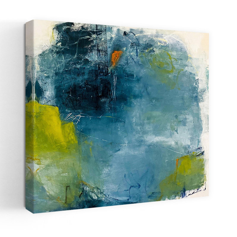 Troisième élément, art abstrait contemporain, H 36 po x l 36 po
