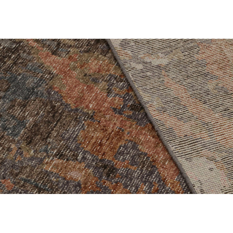 Distressed Homage Handmade Kilim Wool Geometric Area Rug, Rectangle 10' x 14'