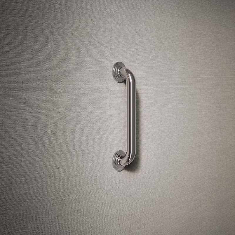 Traditional Grab Bar, 12"W, Vibrant Titanium