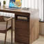 Bureau de direction rectangulaire en bois massif avec tiroirs Burlywood-485977190-485977185