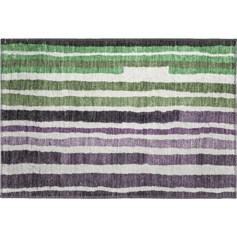 Premium Machine Washable Kemmer AMF1961 Stripes Rug, Rectangle 1'8" x 2'6"