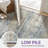 Modern Abstract Area Rug - Machine Washable Non-Slip Blue Gray Gold Distressed Carpet, Low-Pile Pet Friendly Rug for Living Room Bedroom-1020463977