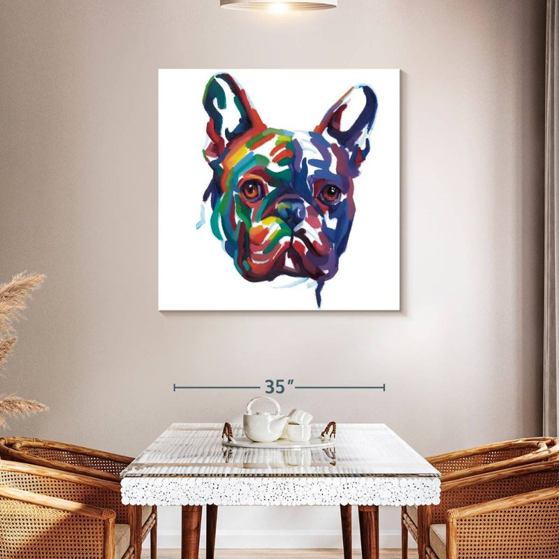Crowle Frenchie Colors, H 39 po x l 39 po